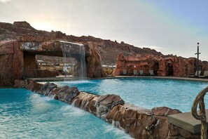 A heated pool