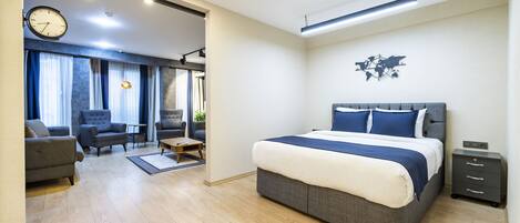 Superior Studio | Premium bedding, individually decorated, individually furnished, desk