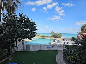 Outdoor pool, a heated pool - Partial Ocean View Studio at Ocean Manor Resort, beach & pool (Fort Lauderdale)