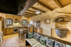 TV, fireplace, DVD player