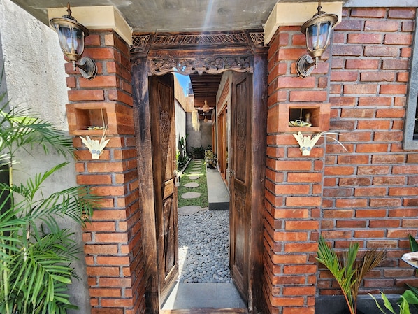 Façade de l’hébergement