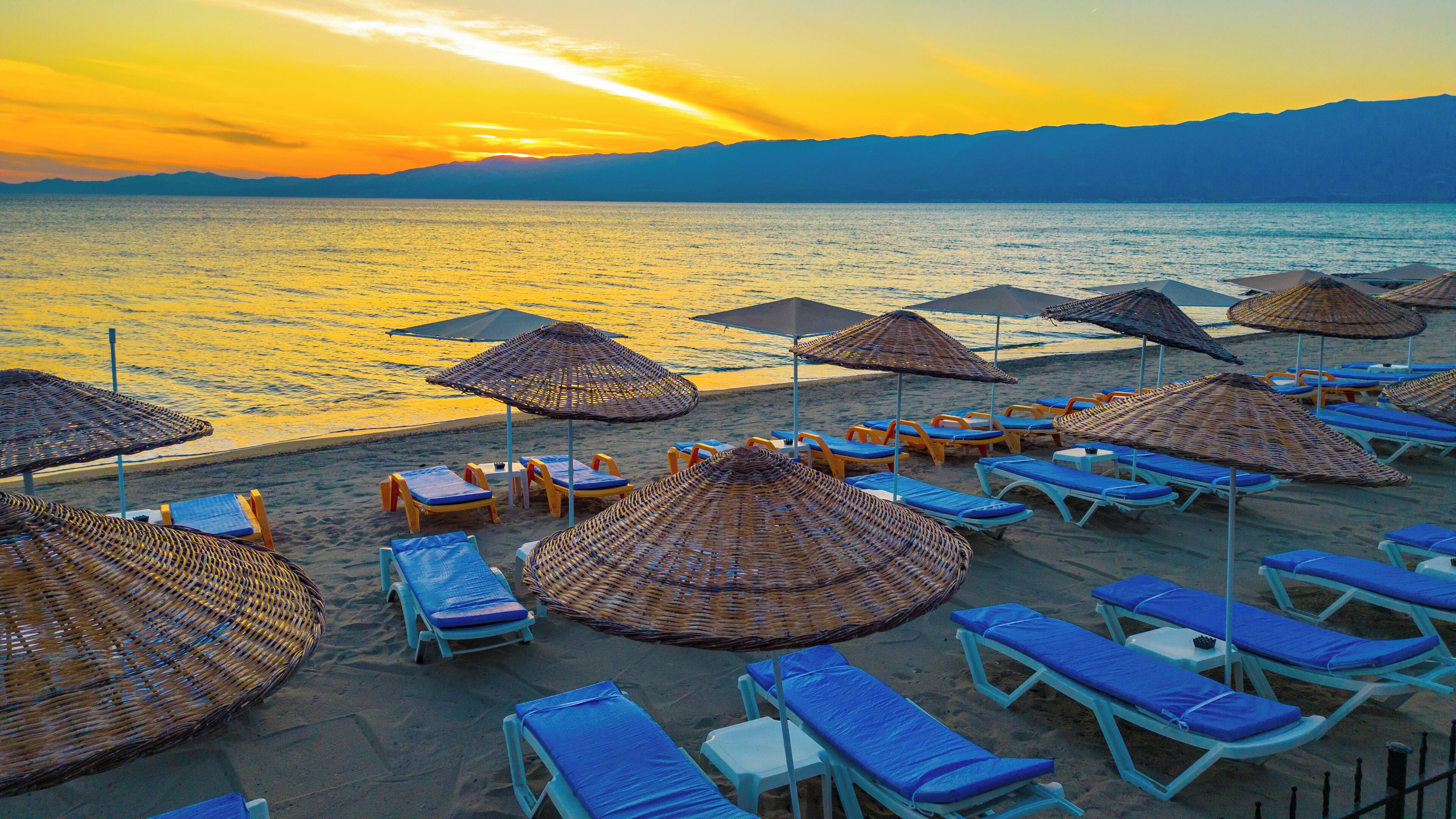 Private beach, beach bar