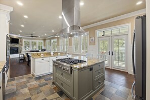 Fridge, microwave, oven, stovetop - NEW Isle of Palms Home! 5 Bedroom with Pool and Hot Tub! (Isle Of Palms)