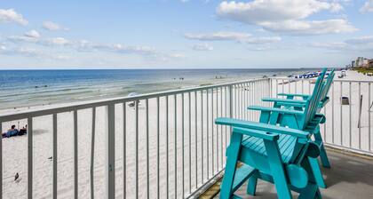 Serene Gulf Escape | Stylish Oceanfront Condo w/ Queen Bed & Summer Deals