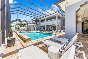 Una piscina riscaldata