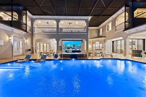 Et oppvarmet basseng