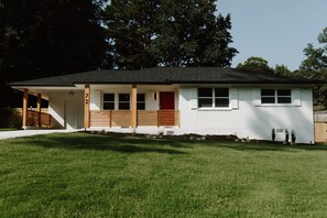 Unclassified image, 2 of 18, button - Red Door Retreat - Outdoor Bar, Firepit, Private Fenced Backyard, Covered Patio (Mableton)