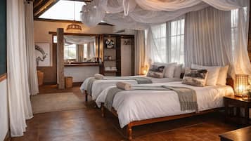 Luxe chalet, uitzicht op rivier | Individueel gedecoreerd, individueel gemeubileerd, een bureau