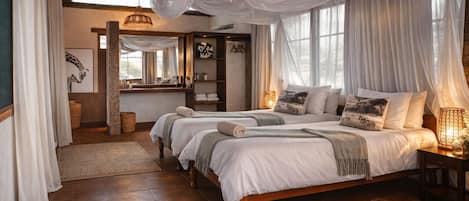 Luxury Chalet, River View | Individually decorated, individually furnished, desk, laptop workspace