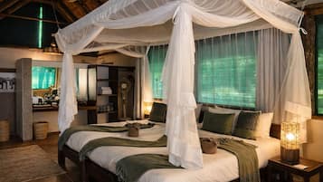 Luxury Chalet, River View | Individually decorated, individually furnished, desk, laptop workspace
