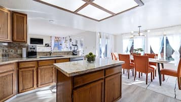 Microwave, oven, stovetop, dishwasher