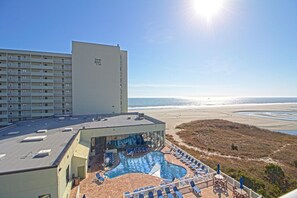 Condo, 2 Bedrooms, Accessible, Balcony | Property grounds - "new Years Eve 2024 On Myrtle Beach! Oceanfront 2 Bedroom & Full Kitchen Sleeps 6" (Myrtle Beach)