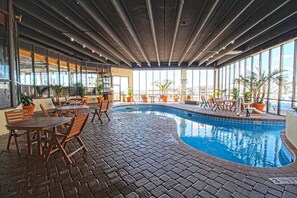 Condo, 2 Bedrooms, Accessible, Balcony | Pool | Indoor pool - "new Years Eve 2024 On Myrtle Beach! Oceanfront 2 Bedroom & Full Kitchen Sleeps 6" (Myrtle Beach)