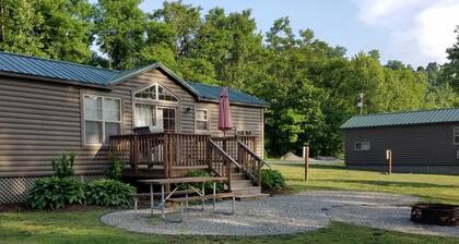 Cabin 10 - The beautiful pine tongue groove interior will not disappoint even the most meticulous.
