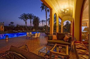 Outdoor dining - One Thousand and One Nights Palace
​ (Marrakech)