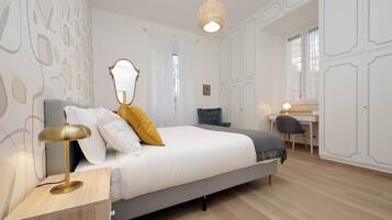 1 bedroom, down comforters, desk, iron/ironing board