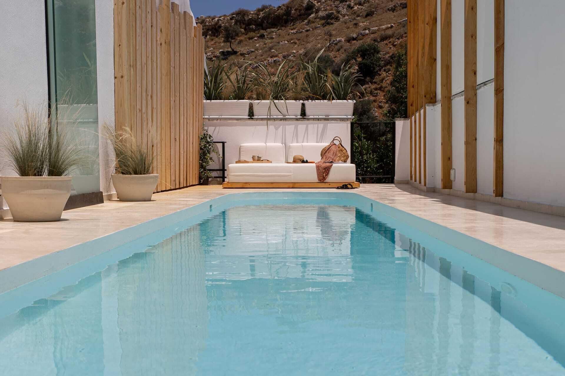 A heated pool