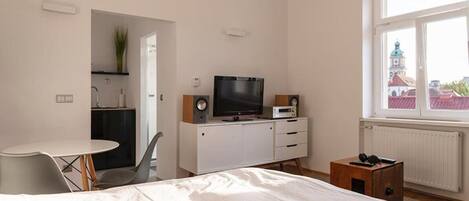 1 غرفة نوم ومكواة/لوح كي وواي فاي وملاءات أسرّة