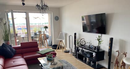 Moderne 3 Zimmer Ferienwohnung an der Weser