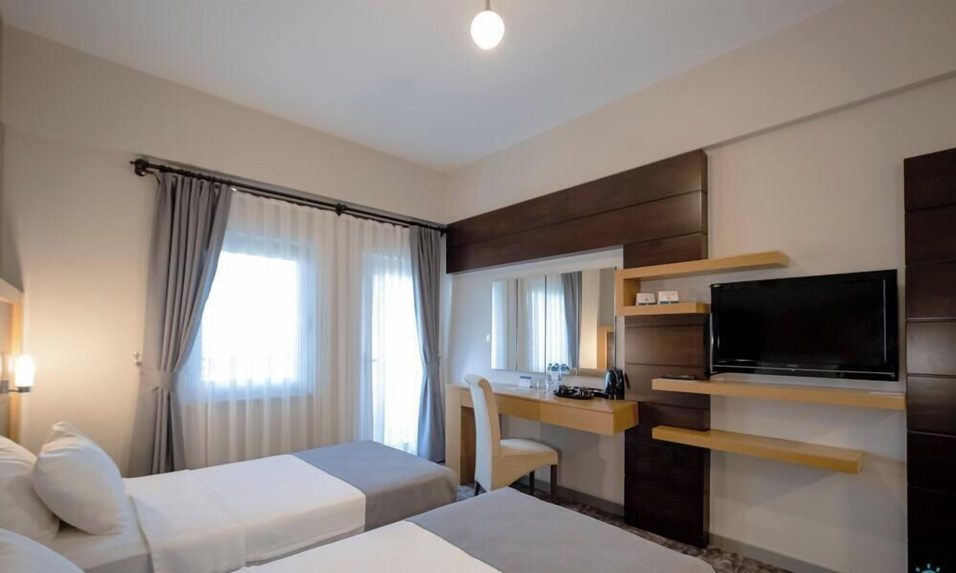 Ropa de cama de alta calidad y minibar 