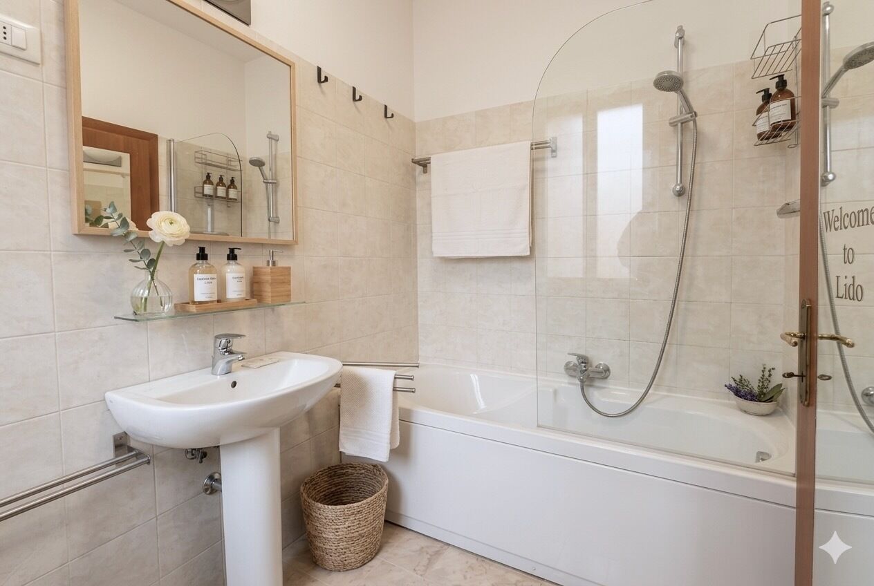 Appartamento Tradizionale | Bagno | Asciugacapelli, bidet, asciugamani, carta igienica