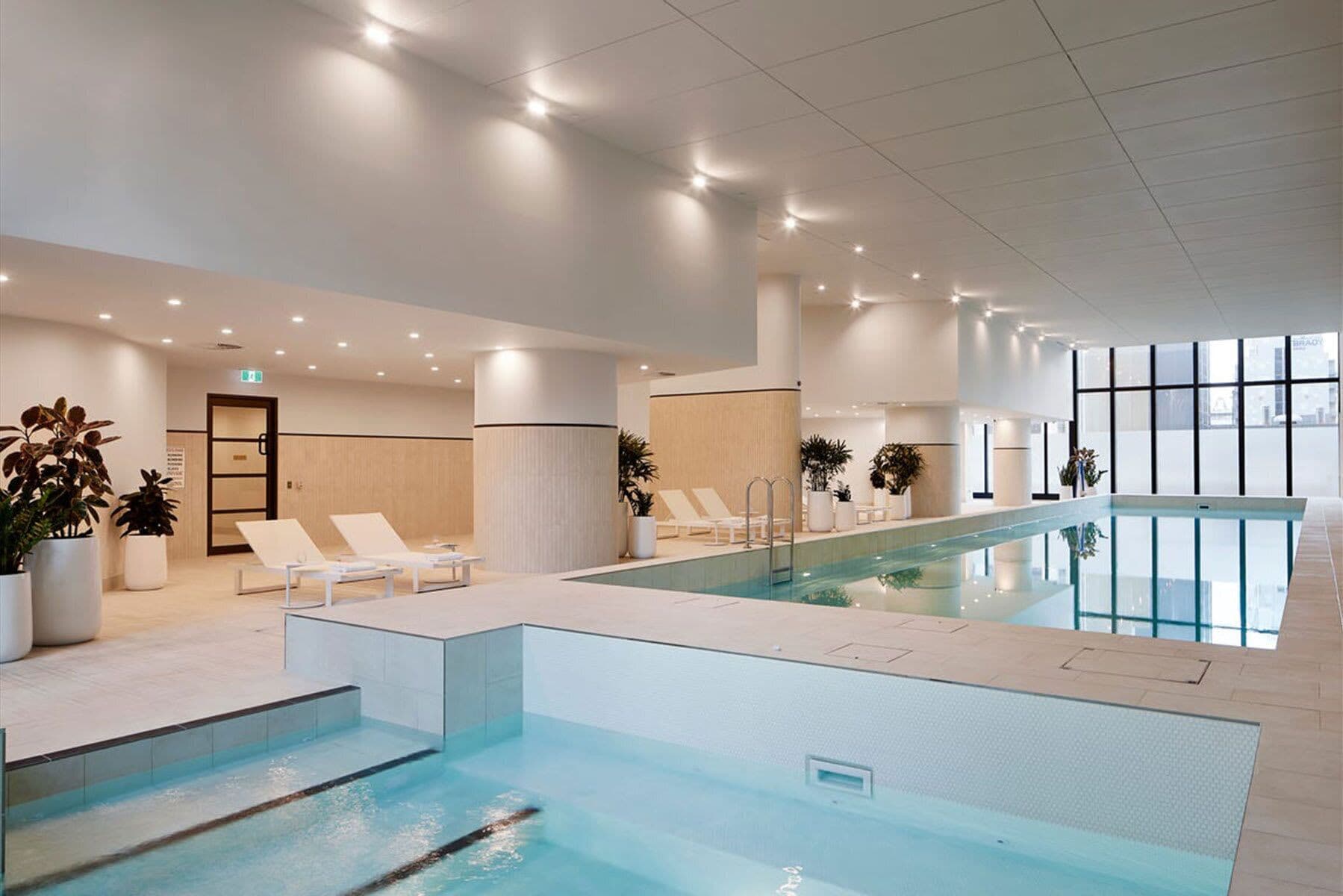 Una piscina techada
