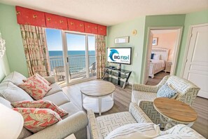 3 bedrooms, iron/ironing board, WiFi, bed sheets - Waterfront condo with pools & beach access (North Myrtle Beach)