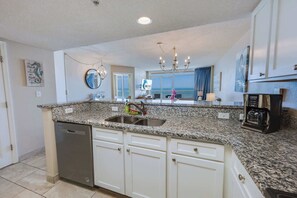 Fridge, microwave, coffee/tea maker, toaster - Amazing Baywatch 3BR with Pools Direct Ocean Front (North Myrtle Beach)