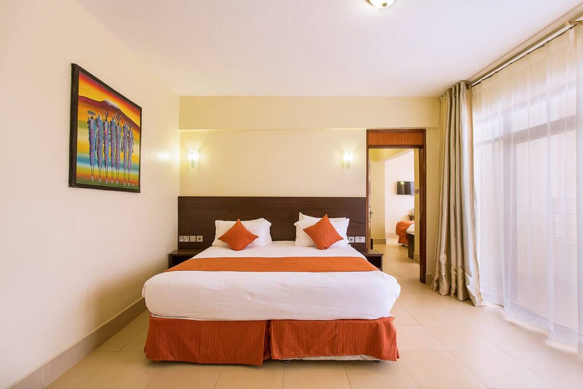 Doppia familiare, 2 letti queen, balcone, vista piscina | Tende oscuranti, Wi-Fi gratuito