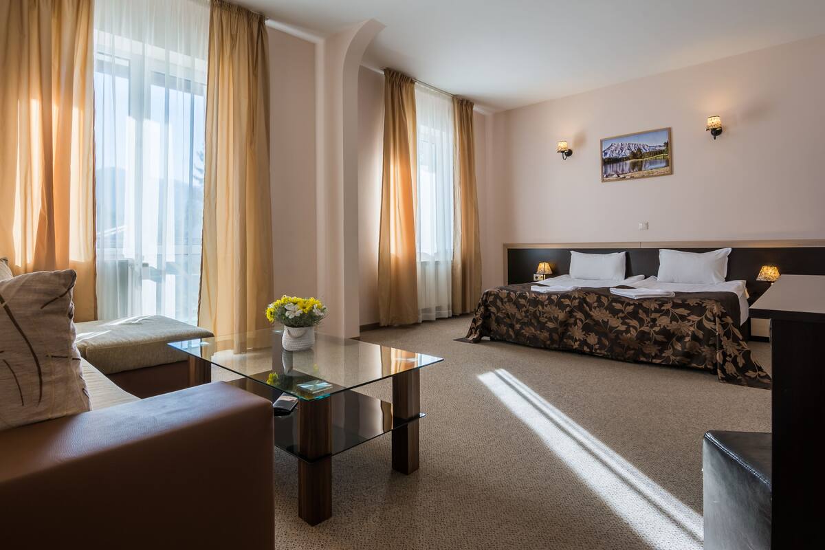 Comfort Double Room, Balcony, Mountain View | Laptop workspace, iron/ironing board (on request), WiFi (free)