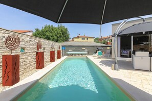 A heated pool