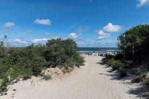 Vlak bij het strand