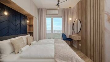 1 sovrum, skrivbord, strykjärn/strykbräda och wi-fi