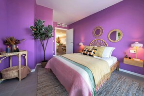 2 chambres, fer et planche à repasser, lit parapluie, Wi-Fi gratuit