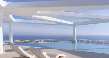 Gran Canet 2BR! Walk to Beach, Sea Views, Sauna & Gym