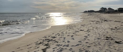 Beach nearby, sun-loungers