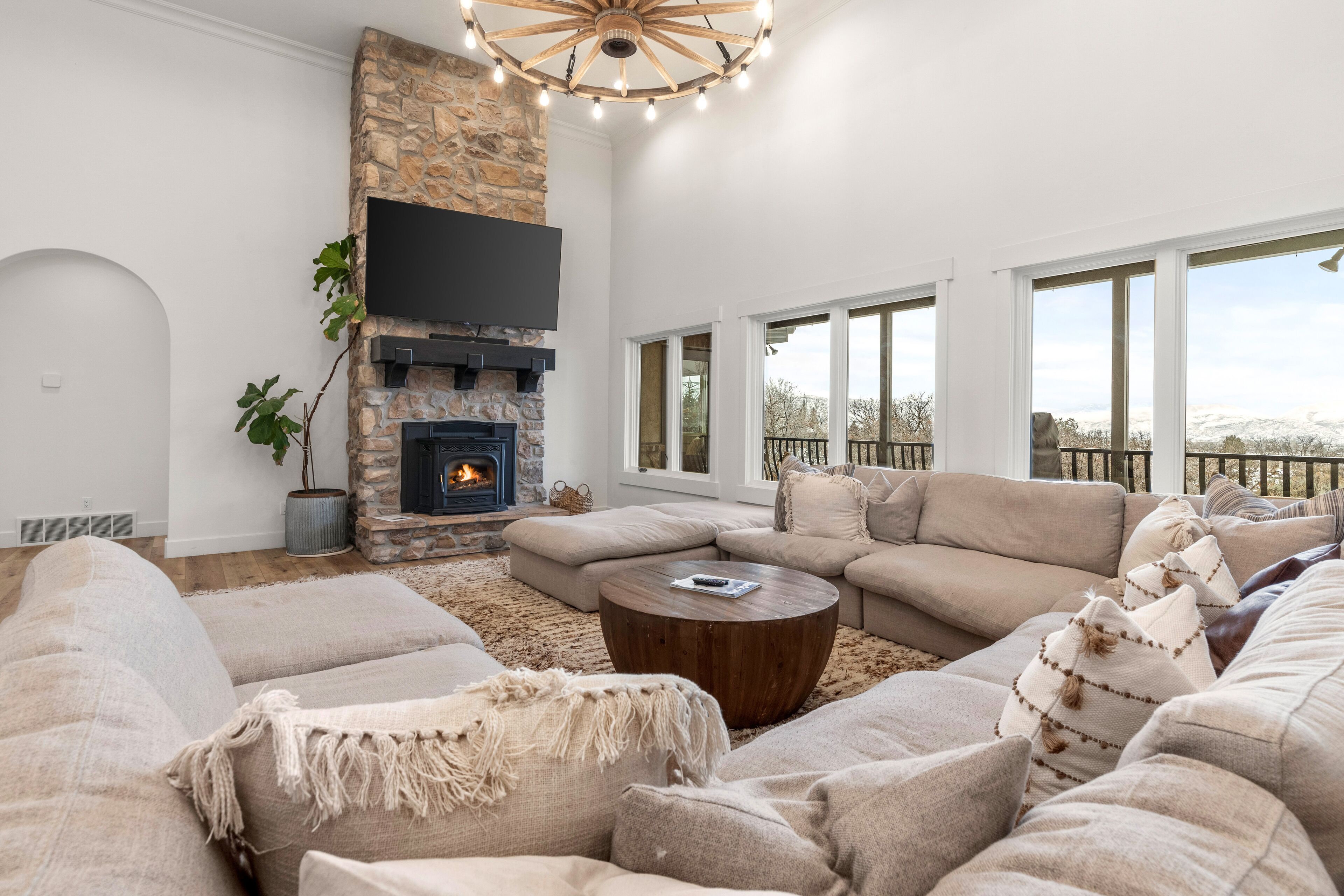 Heber Luxury Chalet by InvitedHome | Fly Fishing, Hot Tub, Patios, Game Room