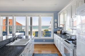 Fridge, microwave, dishwasher, coffee/tea maker - Blue Water, Oceanfront House in Emerald Isle, NC! (Emerald Isle)
