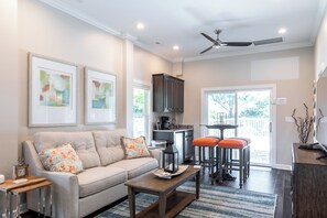 Smart TV, DVD player, books