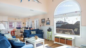 TV, DVD player - Cardinal's Landing, Almost Oceanfront House in Emerald Isle, NC! (Emerald Isle)