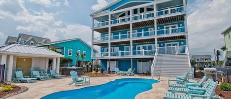 Una piscina riscaldata