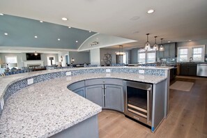 Fridge, microwave, oven, dishwasher - Compass Pointe, Oceanfront House in Emerald Isle, NC! (Emerald Isle)