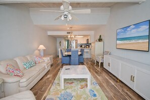 Smart TV - Coral Shores #11, Oceanfront Condo in Pine Knoll Shores, NC! (Pine Knoll Shores)