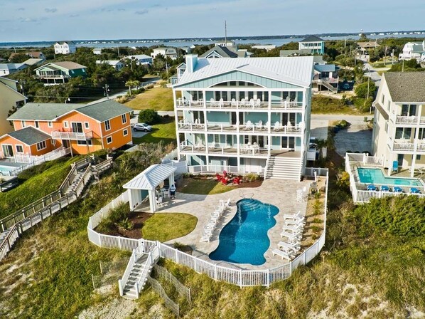 Exterior - The Nautilus, Oceanfront house in Emerald Isle, NC! (Emerald Isle)