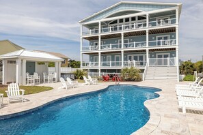 A heated pool