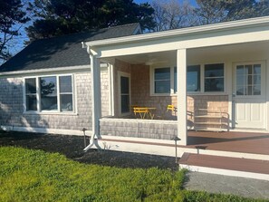 Exterior - Screened porch overlooking marsh, spacious yard, patio, fire pit, and Close to Beach (Eastham)