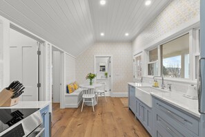 Fridge, microwave, oven, stovetop - Screened porch overlooking marsh, spacious yard, patio, fire pit, and Close to Beach (Eastham)