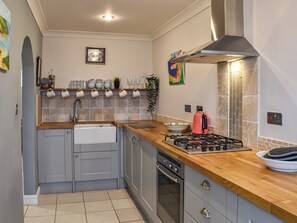 Dishwasher, high chair, cookware/dishes/utensils