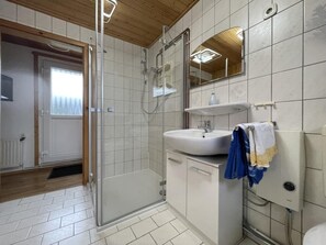 Een douche, een haardroger