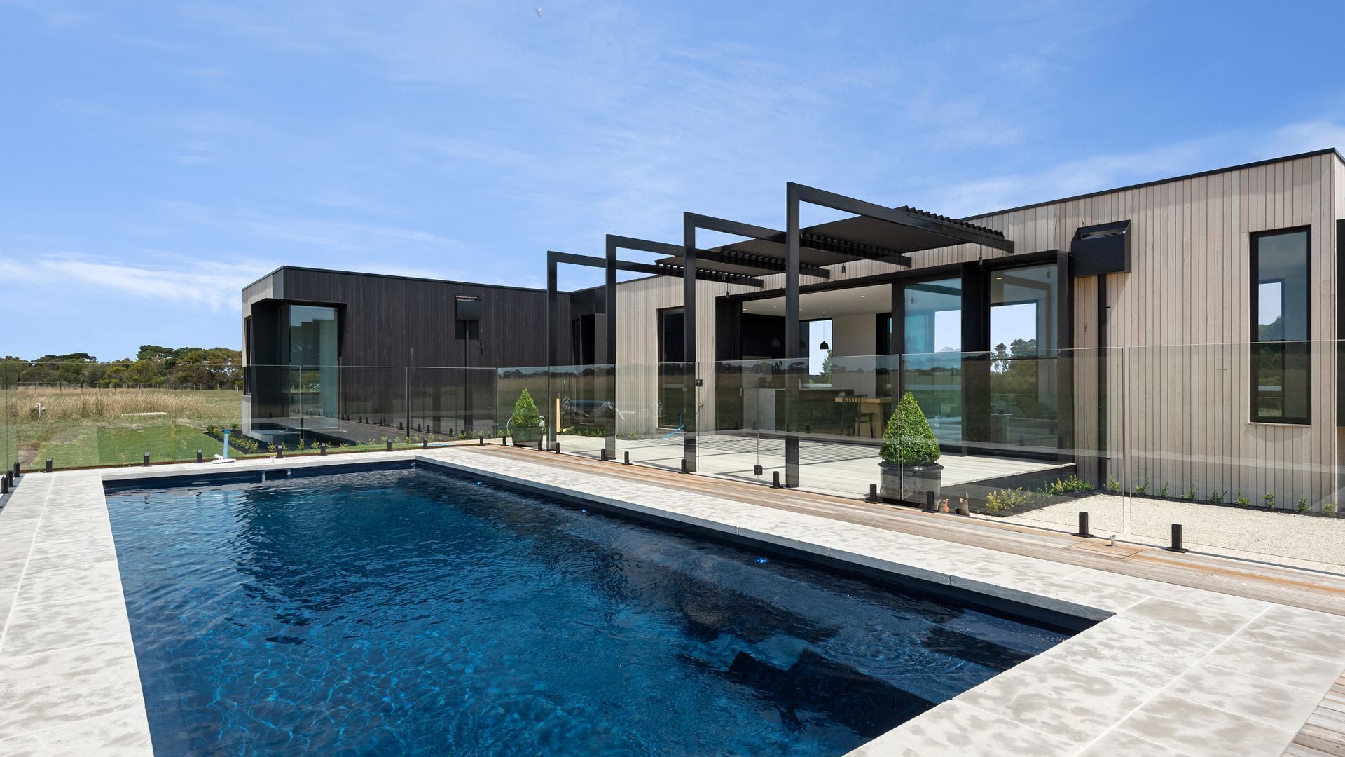 A heated pool